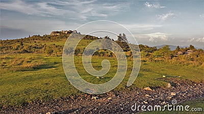 Sunset at Grayson Highlands State Park Stock Photo