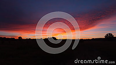 Sunset on the Horizon Stock Photo