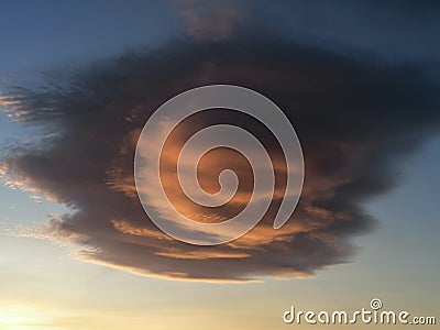 Sunset La Gola beach in Isla Cristina province of Huelva Spain Stock Photo