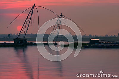 Lampa Dam, Kalasin, Thailand. Stock Photo