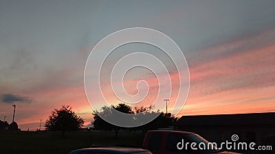 Pretty sunset Stock Photo