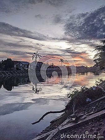 Sunset makes you feel stronger Stock Photo