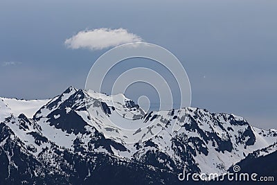 Sunset on the mountains Stock Photo