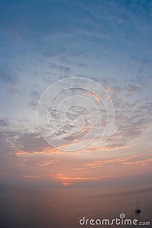 Sunset at Nay Harn on Phuket island in Thailand Stock Photo