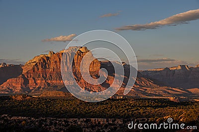 Sunset near Zion National Park, Utah, USA Stock Photo