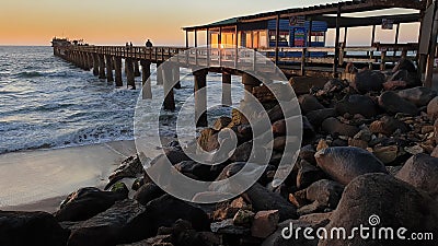 Swakopmund pier, Namibia Editorial Stock Photo