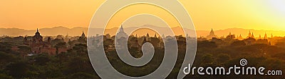 Sunset over bagan,myanmar Stock Photo