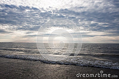 Sunset over the ocean / sea Stock Photo