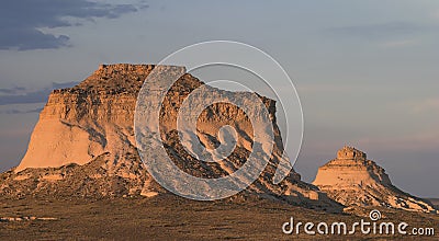 Sunset Over Pawnee Buttes Stock Photo