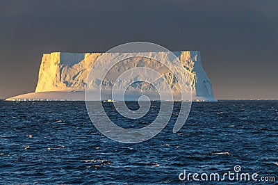 Sunset over the Weddell Sea Stock Photo