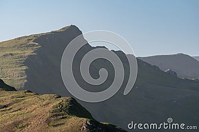 Sunset on Parkhouse Hill and Chrome Hill Stock Photo