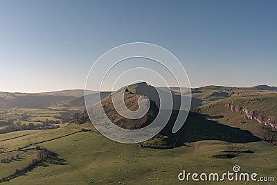 Sunset on Parkhouse Hill and Chrome Hill Stock Photo