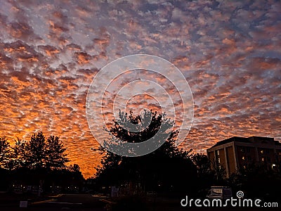 Sunset passions fire skies Editorial Stock Photo