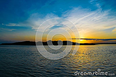 Sunset, Saleens, Waterford, Ireland Stock Photo