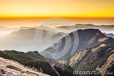 Sunset scenery Stock Photo