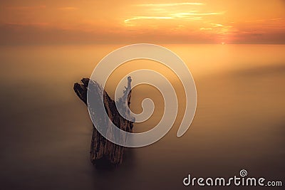 Sunset seascape Stock Photo