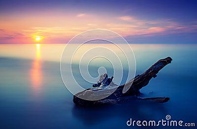 Sunset seascape Stock Photo