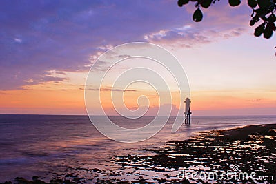 Sunset in senggigi beach lombok Editorial Stock Photo
