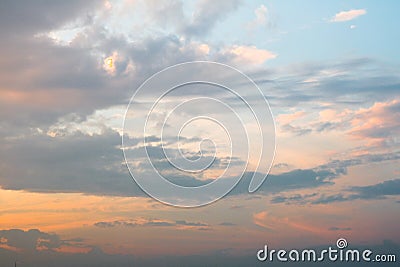 Sunset sky with clound Stock Photo