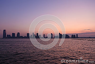 Sunset skyline Stock Photo