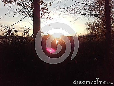 Sunset, Sonnenuntergang, Natur Stock Photo