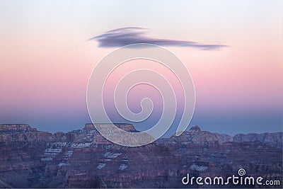 Sunset, South Rim, Grand Canyon National Park, Arizona Stock Photo