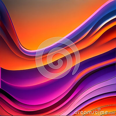 Sunset Splendor: Mesmerizing Abstract Colors Stock Photo