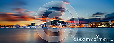 Sunset of Split, Croatia Stock Photo