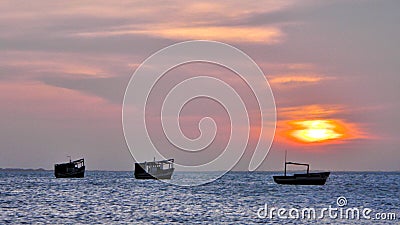 Sunset Vela de Coro Stock Photo