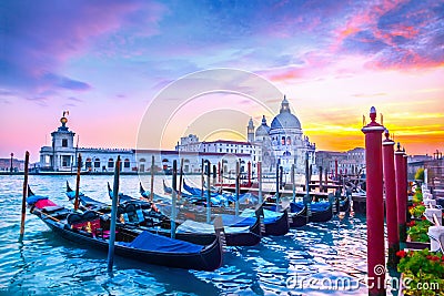 Sunset in Venice Stock Photo