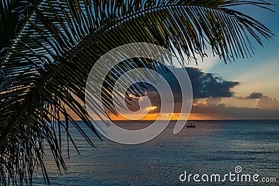Sunset on Waya Island 2 , Fiji Stock Photo