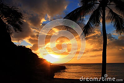 Sunsets in parardise Stock Photo