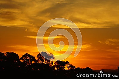 Sunsetting in Rockhampton Stock Photo