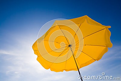 Sunshade in the sky Stock Photo