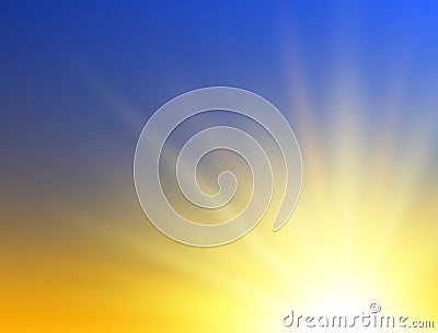 Sunshine background. Abstract sunrise concept. Vector illustration Vector Illustration