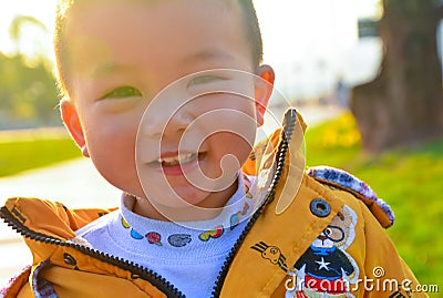 Sunshine boy Stock Photo