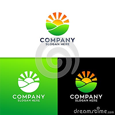 Sunshine Logo Design Vector Illustration