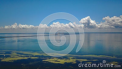 Tampa Sunshine Skyway Bridge Editorial Stock Photo