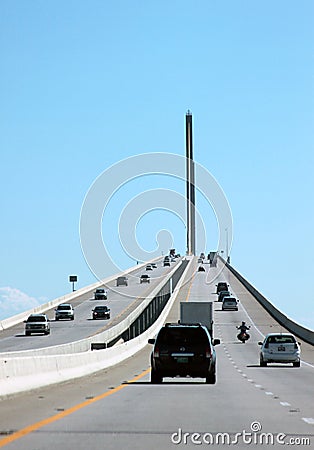 Sunshine Skyway Bridge Editorial Stock Photo