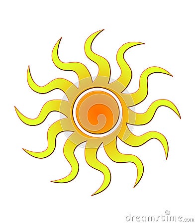 Sunshine - Sun Clip Art Royalty Free Stock Images - Image: 528769