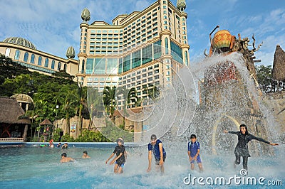 Sunway Lagoon, Petaling Jaya, Selangor. Editorial Stock Photo