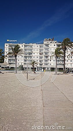 Sunwing Alcudia Beach Hotel Editorial Stock Photo
