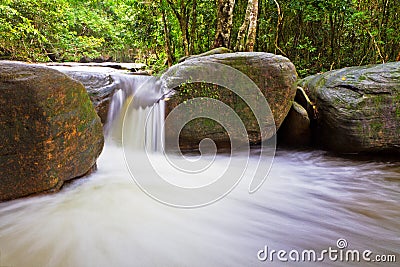 Suoi Tranh waterfall in Phu Quoc, Vietnam Stock Photo
