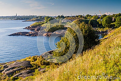 Suomenlinna Sveaborg , sea fortress island in Helsinki, Finla Stock Photo