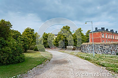 Suomenlinna Sveaborg landscape, Helsinki, Finland Stock Photo