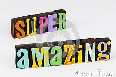 Super amazing star idea awesome woman girl female feminism Stock Photo