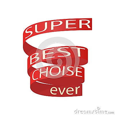 Super best choise icon, cartoon style Stock Photo