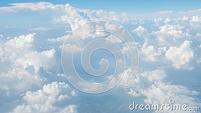 Super big clouds on sky Stock Photo