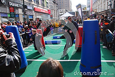 Super Bowl Boulevard - New York City Editorial Stock Photo