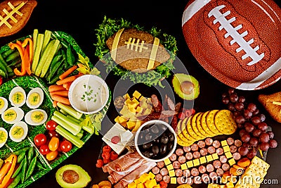 Super bowl game catering food, appetizer for party Stock Photo